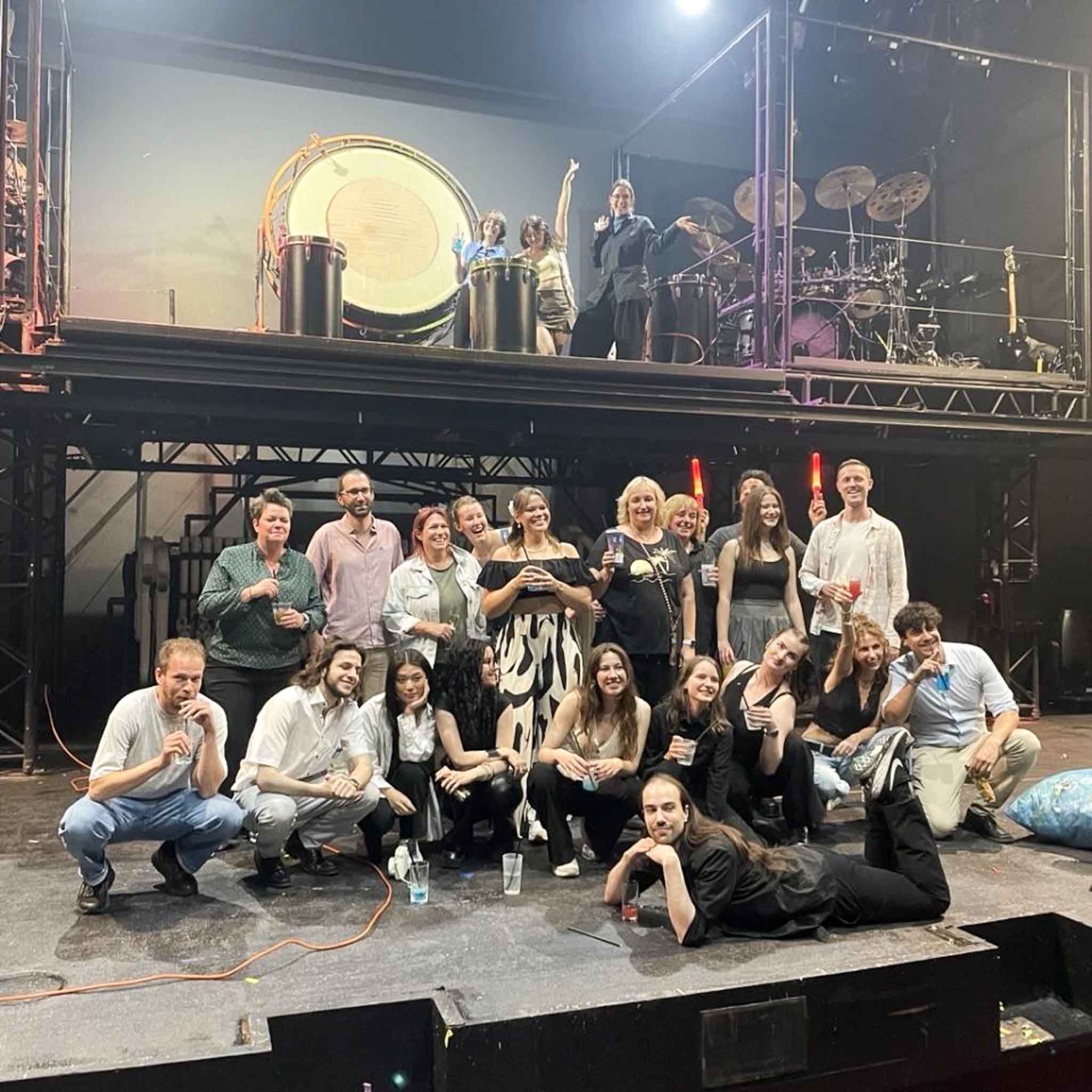 eventteam bei der  Derniere der Blue Man Group 2025